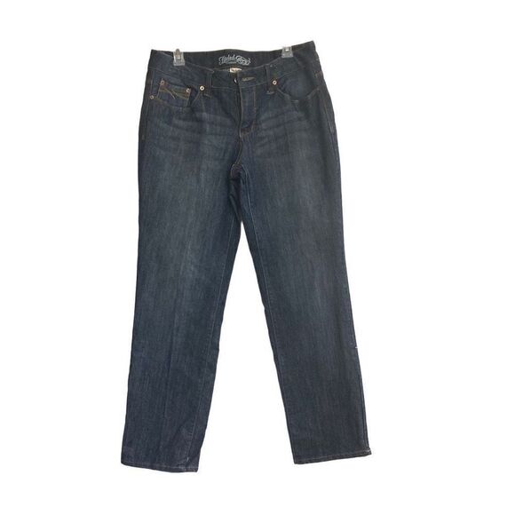 FADED GLORY Women’s Jeans Blue Size 14P Distressed - Picture 1 of 10